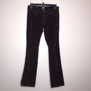 LOFT Ann Taylor Maroon Corduroy Bootcut Pants